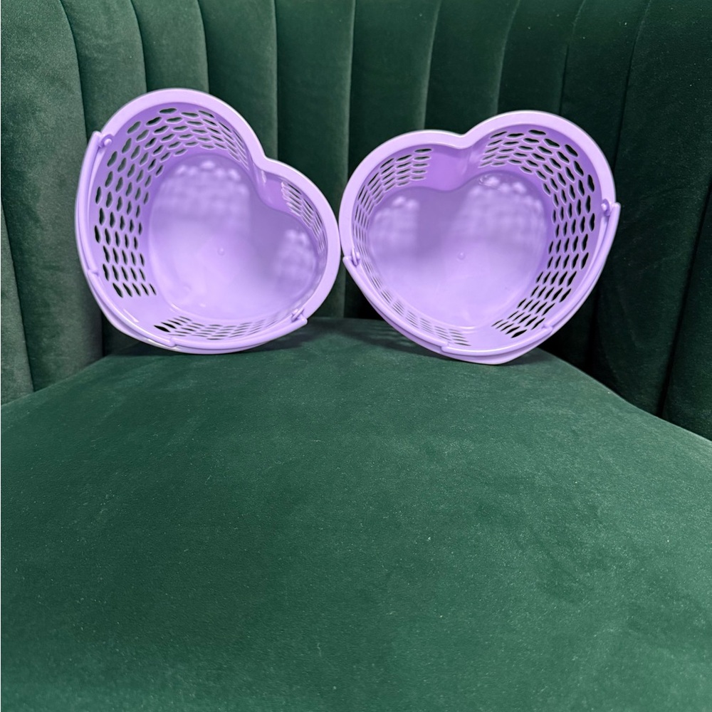 Heart-Shaped Baskets in Lavender